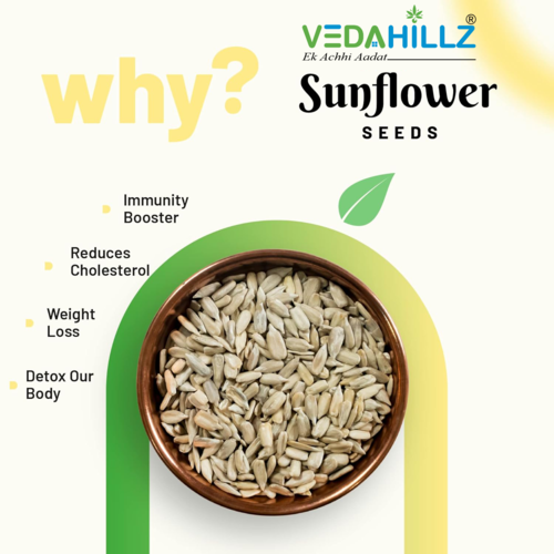 Vedahillz Raw Sunflower Seeds Sourced from Carefully Selected High Quality Seeds